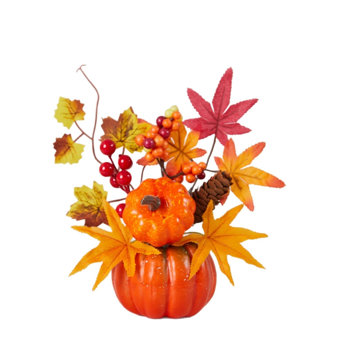 Autumn Theme Party Decor Sunflower Maple Leaf Ornaments Thanksgiving Day Bonsai Harvest Festival DIY Happy Halloween Day 2025