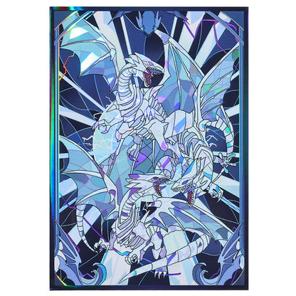 63x90mm 50-100pçs Protetores de Cartas Olhos Azuis Dragão Branco Anime para Jogos de Tabuleiro Cards Colecionáveis para YGO