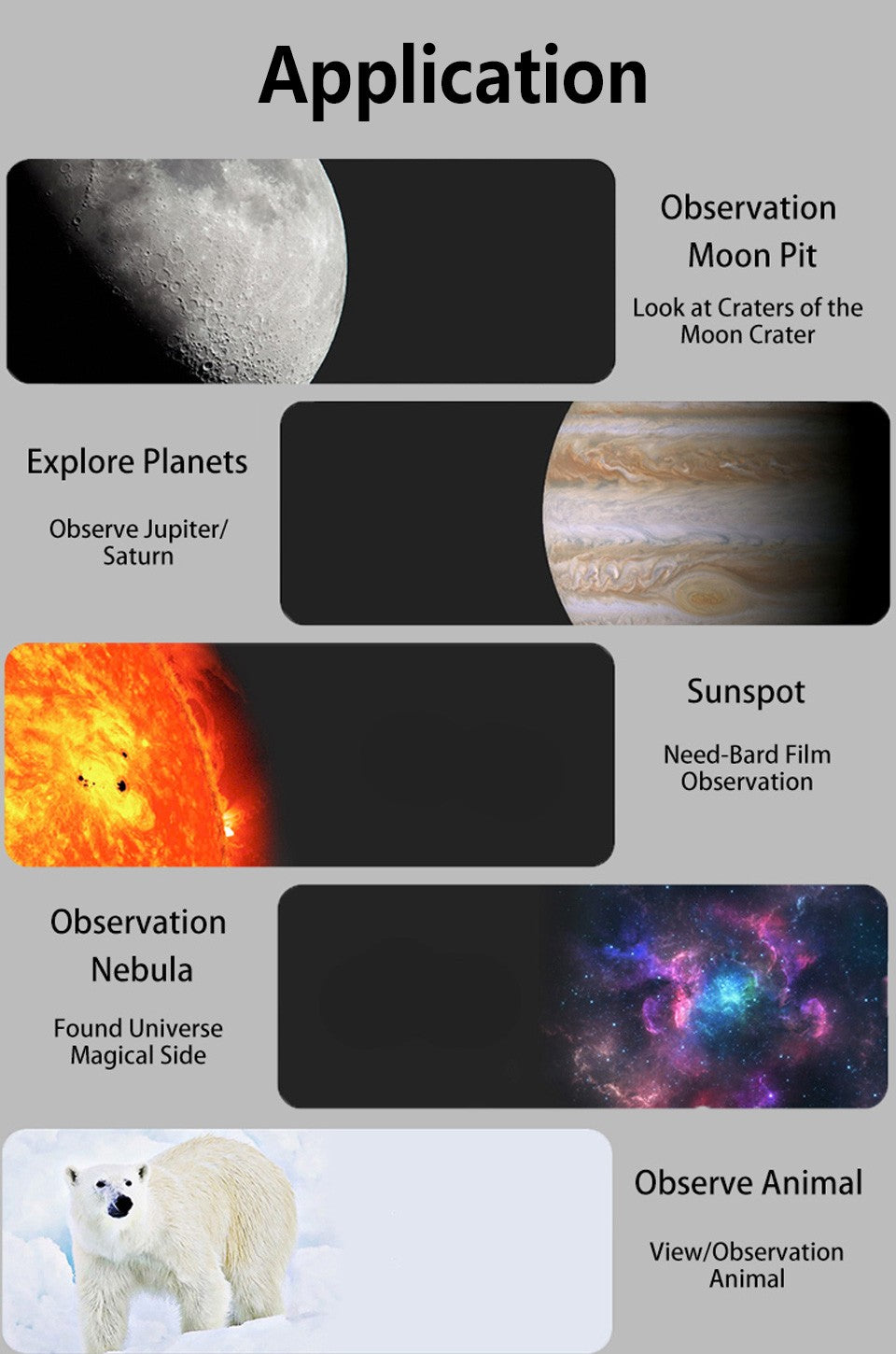 30070 Telescópio Astronômico Profissional Monocular HD Prisma Bak4 Observação de Estrelas O Melhor Presente para Observação da Lua