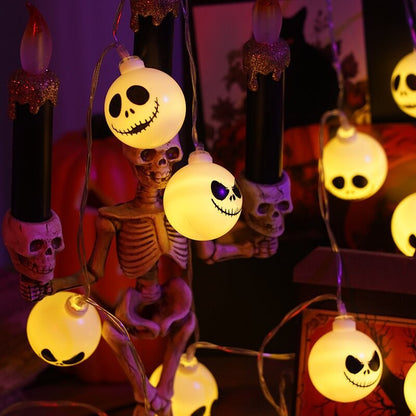 2025 Halloween Grimace String Lights Indoor Battery/Usb Operated Hanging Lamp For Home Decor Christmas Festival Light 302