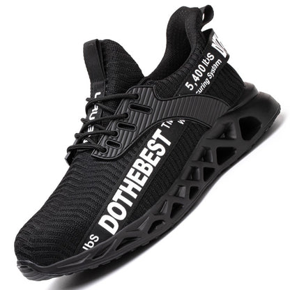 Sapatos de Segurança Bico de Aço Masculino Feminino Tênis de Trabalho Leves Sapatos de Trabalho à Prova de Furos Botas de Trabalho de Segurança Unissex para Construção