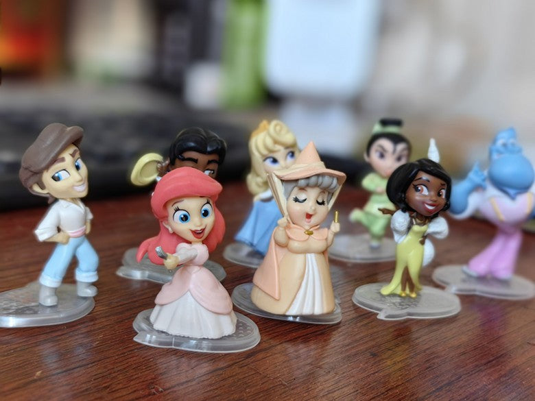 1 UNIDADE Escolha Bonecos de Princesa príncipe bonecas Elsa Anna Sereia Cinderela Fada das Flores Bonecos de Ação Coleção Modelo de PVC