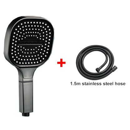 Chuveiro de alta pressão com painel grande de 13CM, com filtro, 3 modos, bico de pulverização de grande fluxo, chuveiro quadrado para banheiro
