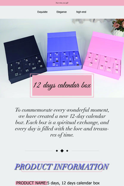 12 days Advent Calendar  Christmas DIY Box Set  Christmas Countdown Calendar Holiday Premium Surprise Christmas Gifts