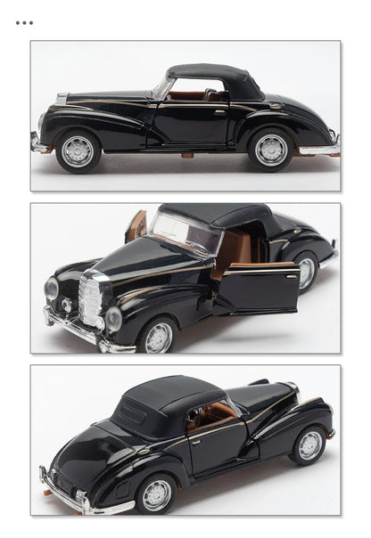 1:32 Alloy Diecast Mustang GT Classic Vintage Car Model Pull Back Car Miniature Vehicle Replica For Collection Gift for Kid