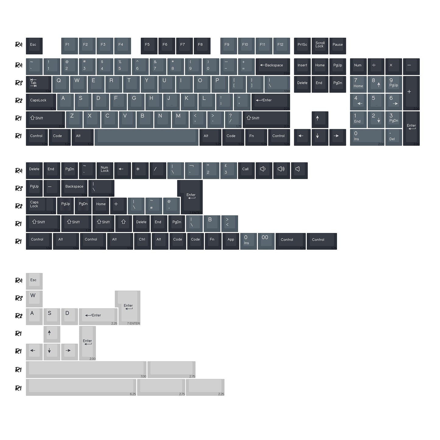 KBDiy GMK Jamon Keycap Red Retro PBT ISO Double Shot Cherry Profile Keycaps For MX Switches 60 Mechanical Keyboard Gamer Key Cap