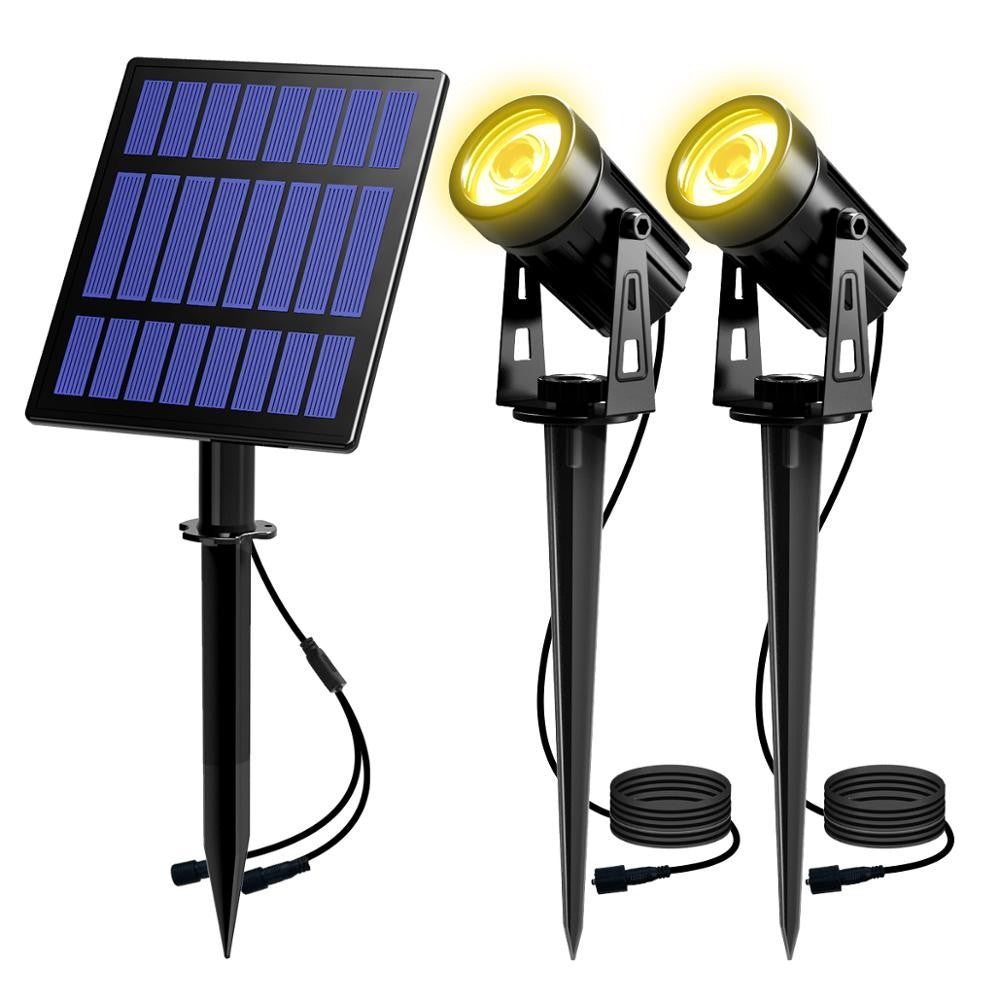 Solar Powered Spotlight IP65 Solar LED Light Outdoor Landscape Yard Garden Tree Separately Lamp Aluminum Anti Rust Solar Lamp