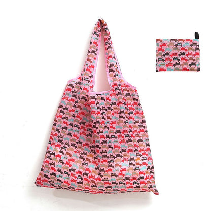 Reusable Shopping Large Bag Foldable Eco Tote With Pouch For Grocery Gym Office Supplies Beach Gear School Toys Storage Bags