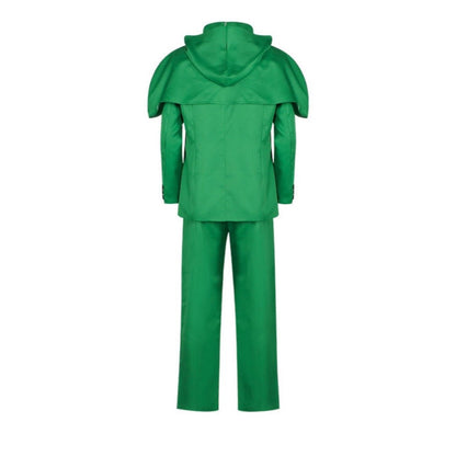 Doctor Doom Cosplay Costume Evil Scientist Victor Von Doom Green Uniform Coat Pants Suit Cape Halloween Party Role Play Outfit