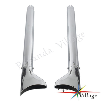 Old School Chrome 33/36/39/42 inch Fishtail Exhaust Mufflers For Harley Softail FLS FLSS FXSTDI  FXCW  FLSTFBS 2007 - 2017