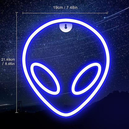 USB/Battery LED Neon Lights Sign for Wall Art Decor Heart Gaming Bar Bedroom Decoration Hanging Neon Sign Party Alien Night Lamp