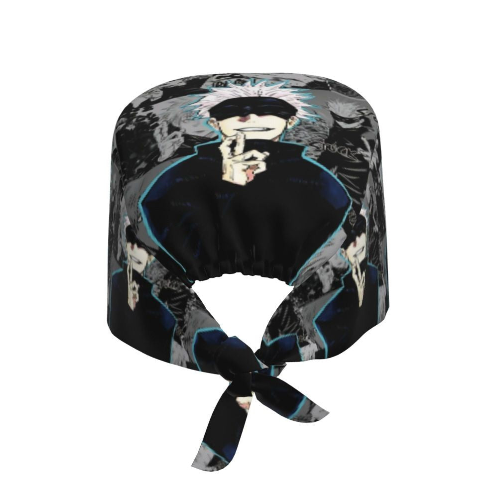 Custom S-Satorues G-Gojoes Cartoon Scrubs Cap Surgical Hats Women Men Skilled Operating Room Cap Operator Hats Lab Works Hat
