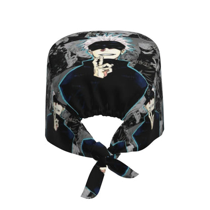 Custom S-Satorues G-Gojoes Cartoon Scrubs Cap Surgical Hats Women Men Skilled Operating Room Cap Operator Hats Lab Works Hat