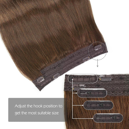 Seis Estrelas Aplique de Cabelo Humano Fio de Cabelo Extensões 80G 100G 12'16'18'20'22' Extensões de Cabelo 100% Remy Humano Para Mulheres