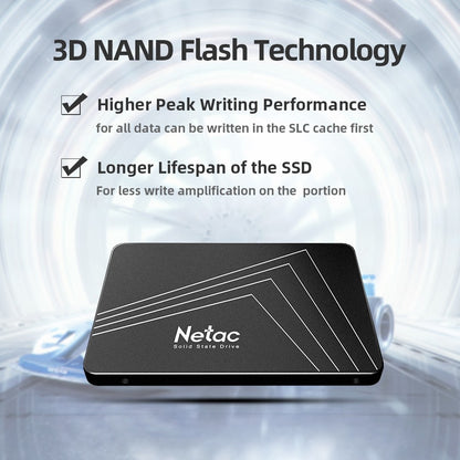 Netac SSD SATAIII 2.5 polegadas SSDs 4 TB 2 TB 1 TB 512 GB para PC Disco Rígido 128 GB 256 GB HD Desktop Unidade de Estado Sólido N530S