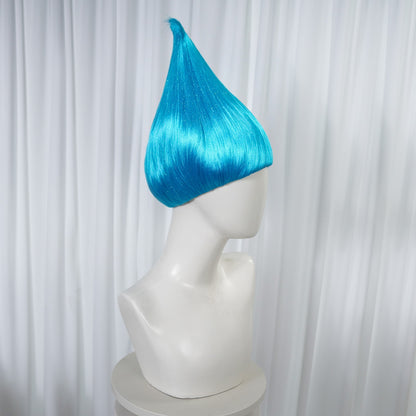 Synthetic Blue Wig for Halloween Party, Funny Cosplay Wig for Adult Men & Women, for Halloween, Themed Parties, Carnival