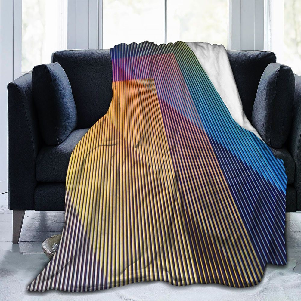 Carlos Cruz-Diez Blanket Soft Warm Flannel Throw Blanket Bedspread for Bed Living room Picnic Travel Home Couch