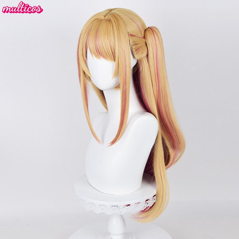 Peruca de Cosplay Oshi no Ko Hoshino Ai Hoshino Ruby Hoshino Akuamarin Arima Kana Peruca de Cosplay Cabelo Resistente ao Calor Perucas de Anime + Touca de Peruca