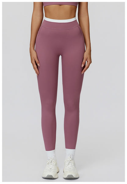 High Waist Fitness Sports Leggings Solid Yoga Leggings Women Gym Workout Trousers Female Quick Dry Push Up Slim Yoga Pants