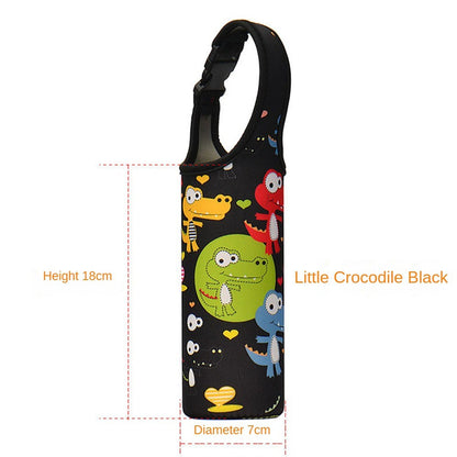 Baby Bottle Cover Portable Water Bottle Case Sleeve Sports Insulation Water Bottle Covers Pouch With Strap Holder Bottle Bag