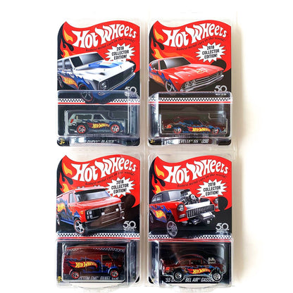Hot Wheels Carros 2018 Edição de Colecionador CUSTOM GMC PANEL VAN BEL AIR GASSER 1/64 Modelo de Metal Fundido Veículos de Brinquedo HNR88