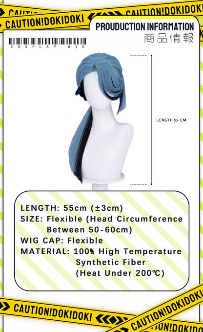 ?Ready for Ship?Idia Malleus Leona Vil Crowley Wig Game Cosplay DokiDoki Men 120cm Long Hair Fiber Idia Halloween  Free Wig Cap