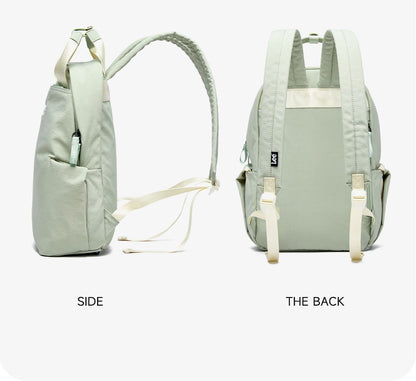 Mochila Feminina LEE Leve Casual para Viagem, Simples, Impermeável, para Deslocamento, Mochila para Notebook, Bolsa Escolar para Estudante Universitária