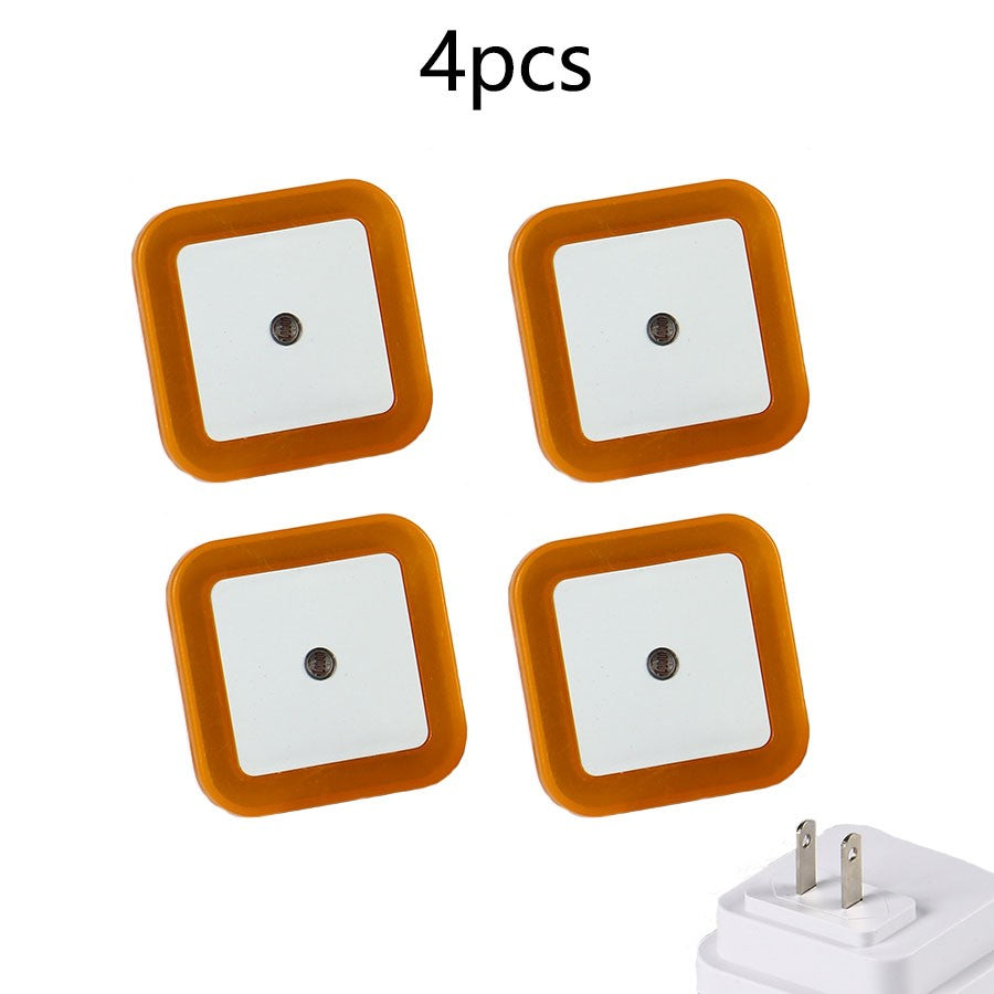 Plug in Dimmable Led Night Light with Auto Dusk to Dawn Sensor,for Hallway Bedroom Kids Room Kitchen Stairway?4Pack white light