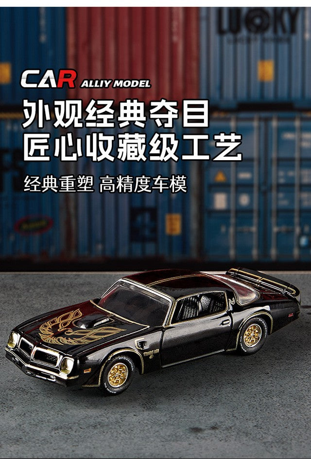 1:64 GT500 Supra Pontiac Carro Esportivo de Liga Modelo Miniatura de Metal Série Escala Veículos Modelo Brinquedo Presente para Crianças
