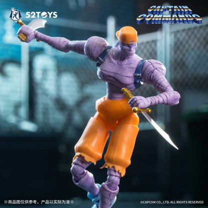52TOYS Action Figure CAPCOM Captain Commando, 1PC Decoração de Mesa Colecionável, Presente Criativo para Aniversário, 3.75inch/10cm
