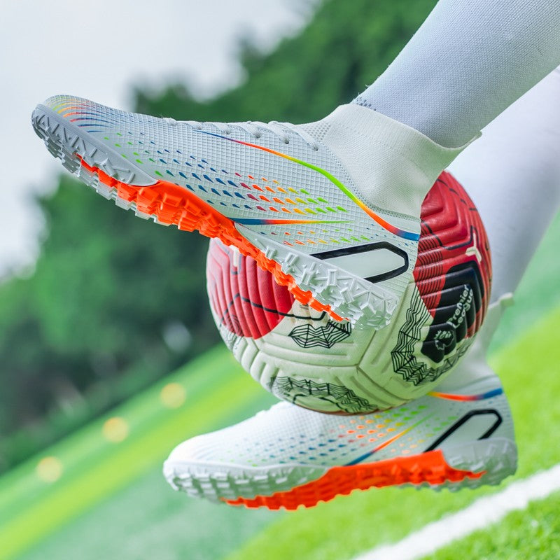 MenOutdoor Football Boots Professional Training Soccer Shoes Soccer Cleats Turf Futsal Match Grass Unisex Non-slip Breathable