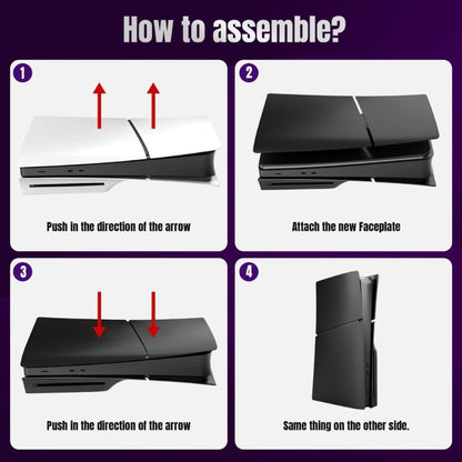 Console Case Replacement For PS5 Slim Disc Edition Version Hard Faceplate Gaming Accessory Anti Scratch Protector Cover