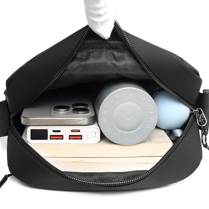 Men's Business Casual Crossbody Bag - Simple Oxford Shoulder Sling for Commuting & Outdoor Use
