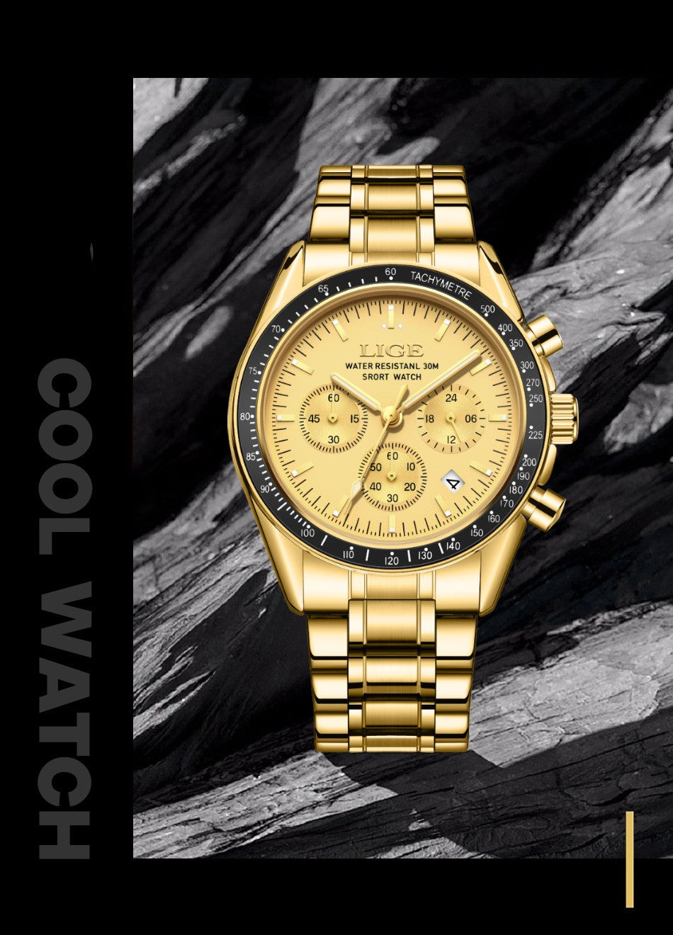 2025 LIGE Top Brand Luxury New Men Watch Quartz Man Watches Waterproof Luminous Watch for Men Date Chronograph Sport Wristwatch