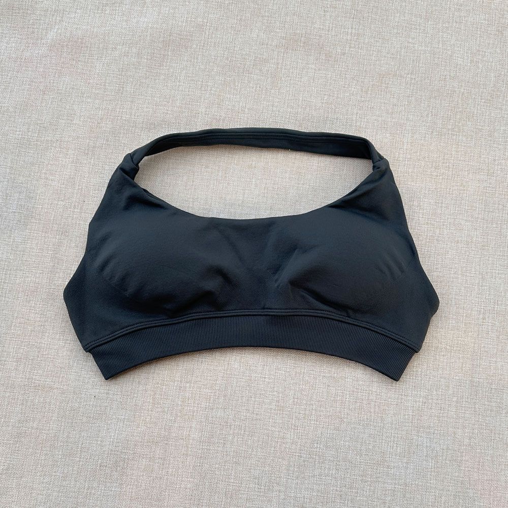 DF halter Neck Woman Sports Crop Bra  Comfortable gym bra Running Bra workout Sportswear