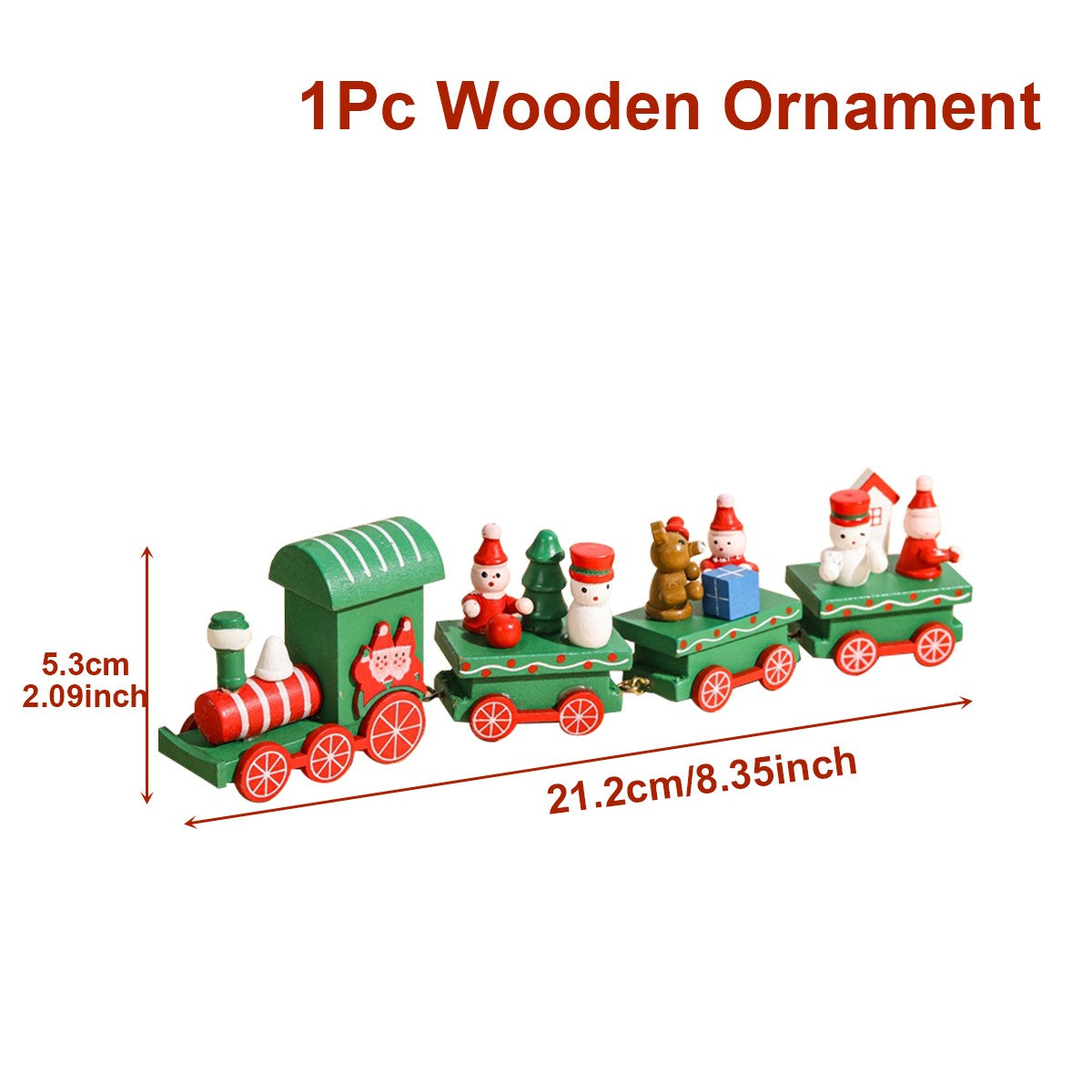Wooden/Plastic Train Christmas Ornament Merry Christmas Decoration For Home 2025 Xmas Gifts Noel Natal Navidad New Year 2026