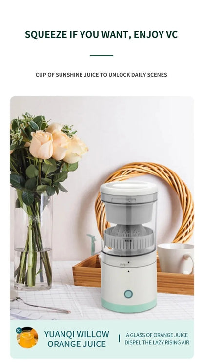 Automatic Portable USB Multifunctional Small Bidirectional Spiral Juicer Cup with Residue Separation And Charging Feature