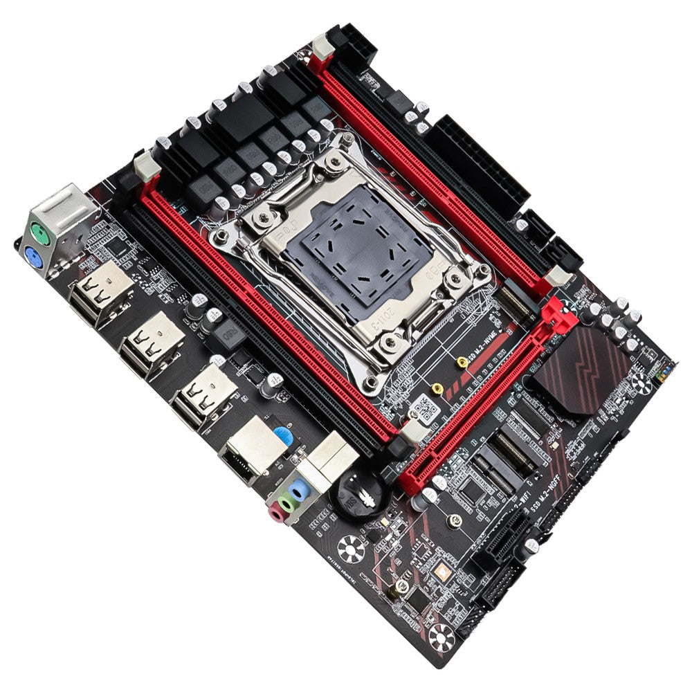 Conjunto de Placa-mãe SOYO X99 D3 Gaming com CPU Intel LGA2011-3 E5 2676 V3 Memória RAM ECC DDR3 8GB*1 Componentes de computador M.2 NVME