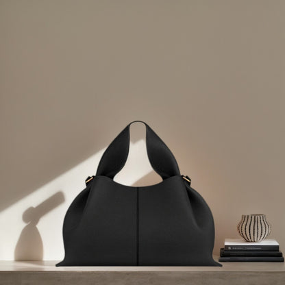 Genuine Leather Cloud Crossbody Bag for Women, Light Luxury French European Retro Vintage Tassel Shoulder Bag, Handbag Purse