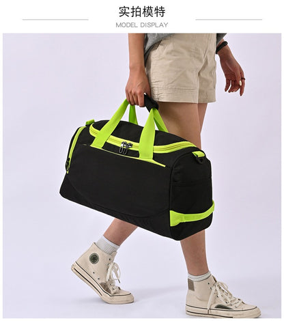 Personalized customized soccer bag logo with dry wet separation handbag luggage sports bag printed with logo pattern