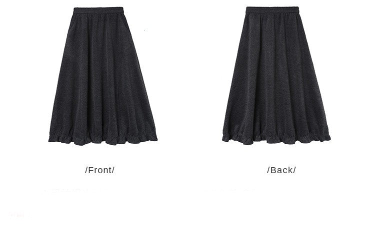 LOUISYAO Sweet Vintage Bouquet Skirt 2025 Winter Skirts Ofice Lady Fashion Premium  Senior Exquisite Long Women's A-Line Skirt