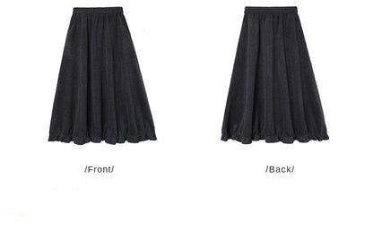 LOUISYAO Sweet Vintage Bouquet Skirt 2025 Winter Skirts Ofice Lady Fashion Premium  Senior Exquisite Long Women's A-Line Skirt