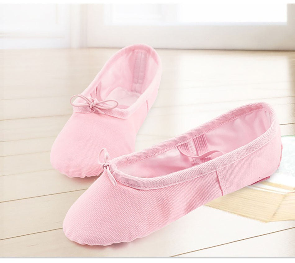 Girls Soft Bottom Non Slip Ballet Dance Shoes with Elastic Straps Perfect for Kids Yoga Dance Classes and Fitness Activities
