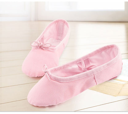 Girls Soft Bottom Non Slip Ballet Dance Shoes with Elastic Straps Perfect for Kids Yoga Dance Classes and Fitness Activities