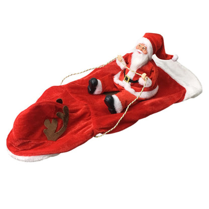Melhor Presente de Natal Fantasia Divertida de Papai Noel Montando Cão Traje Festivo para Animais de Estimação para Fotografia Estilo Rena Roupa de Papai Noel com S-3XL