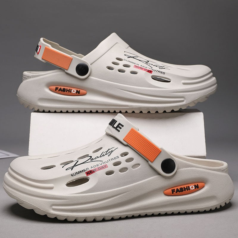 Big Size 47 Fashion Men Beach Sandals Outdoor Clogs Comfortable Indoor Slippers Trend Men Casual Shoes Home Garden Shoes Sandals