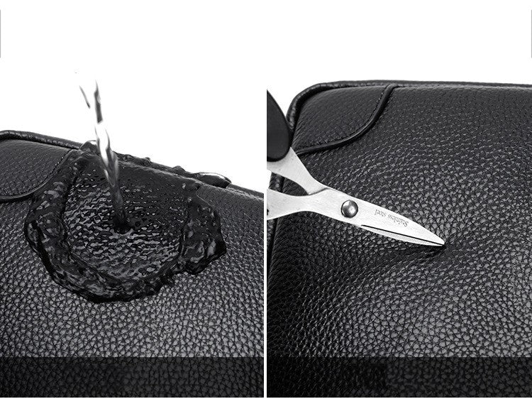 Famous Brand Small Men's Bag Genuine Leather Men Shoulder Bag Messenger Bag Fashion Business Man Crossbody Bag Cowhide Briefcase