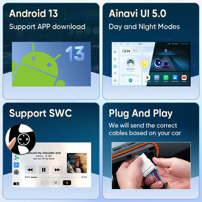 Ainavi 13.1 Inch Car Radio For VW Volkswagen T5 Tiguan Golf Polo Touran Skoda Carplay Android Auto Multimedia Player