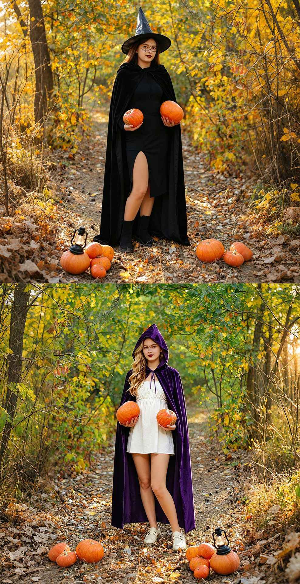 Halloween Cloak Golden Velvet Costume Different Color Adult Costumes Makeup Props Black Death Ball Cloaks