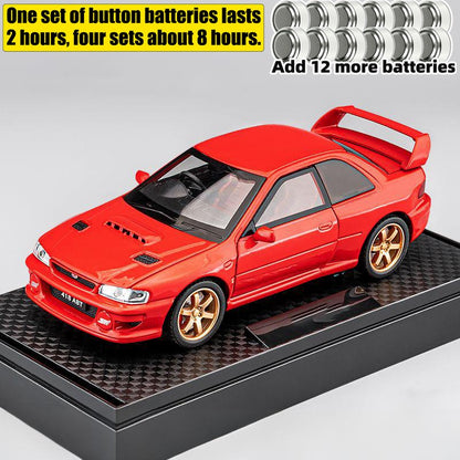 JDM 1/32 Subaru Impreza WRX STI Rally Supercar Diecast Model Alloy Metal Car Children's Toy Car Miniature Mini GT Holiday Gifts
